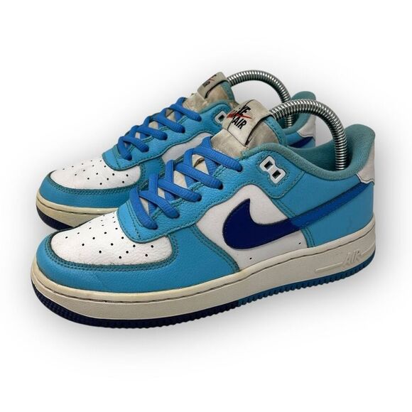 Nike Air Force 1 LV8 2 GS Split Light Photo Blue Shoes DZ2660-100 Youth 5.5 - Picture 1 of 10
